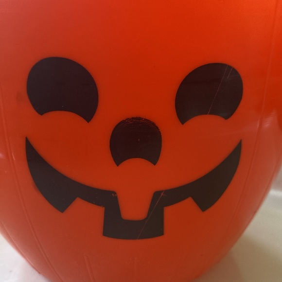 Vintage Blinky Jack-o-Lantern Pumpkin 5 Quart Trick or Treat Candy Bucket - Picture 8 of 8